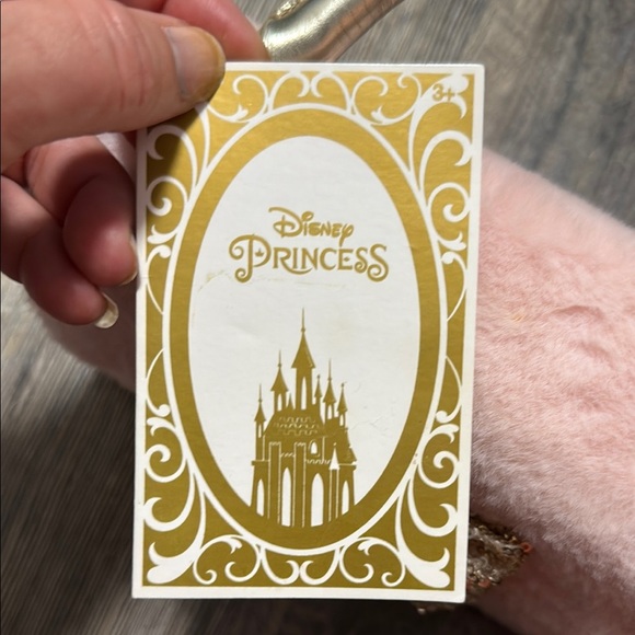 Disney Princess Pink Faux Fur Handbag with Gold Sequin Bow for girls - Picture 11 of 11